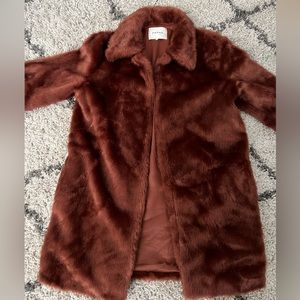 FRAME Amber Faix Fur Coat
